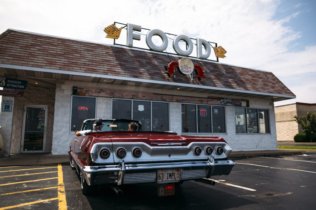 iconic Route 66 to Springfield