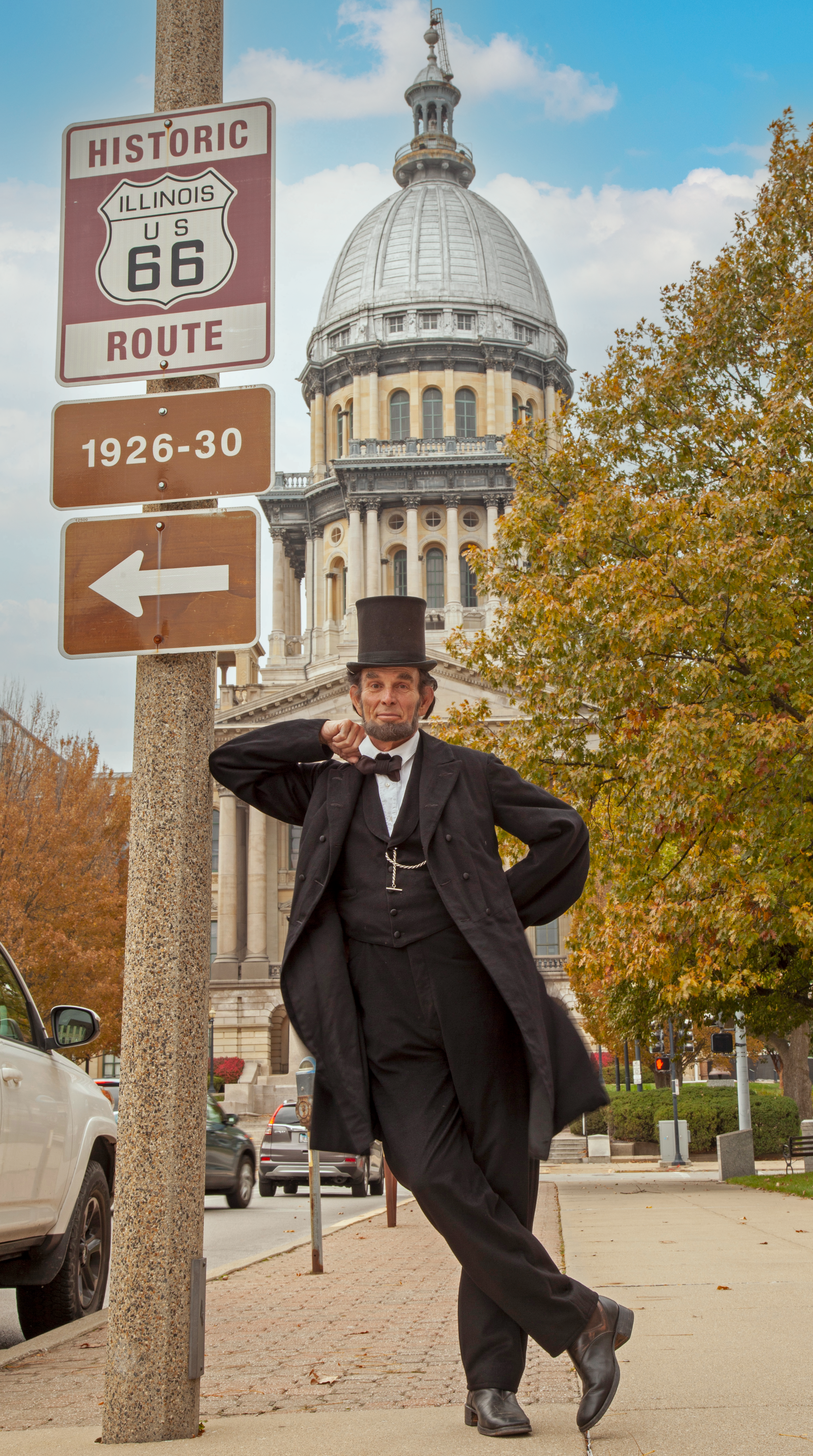 Illinois State Capitol on Route 66, Springfield