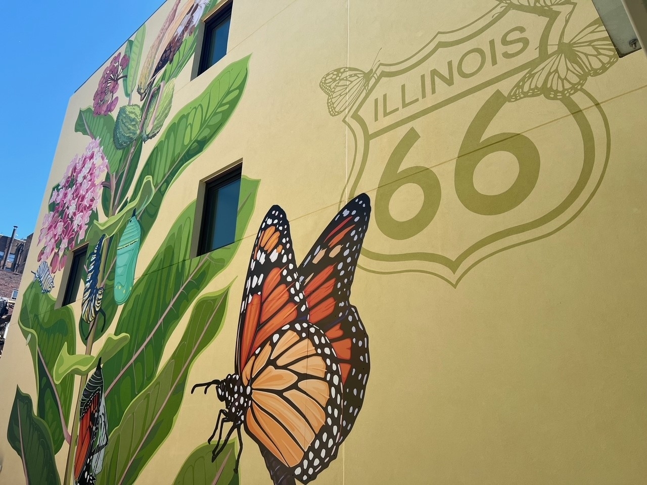 Route 66 mural, Springfield, Illinois