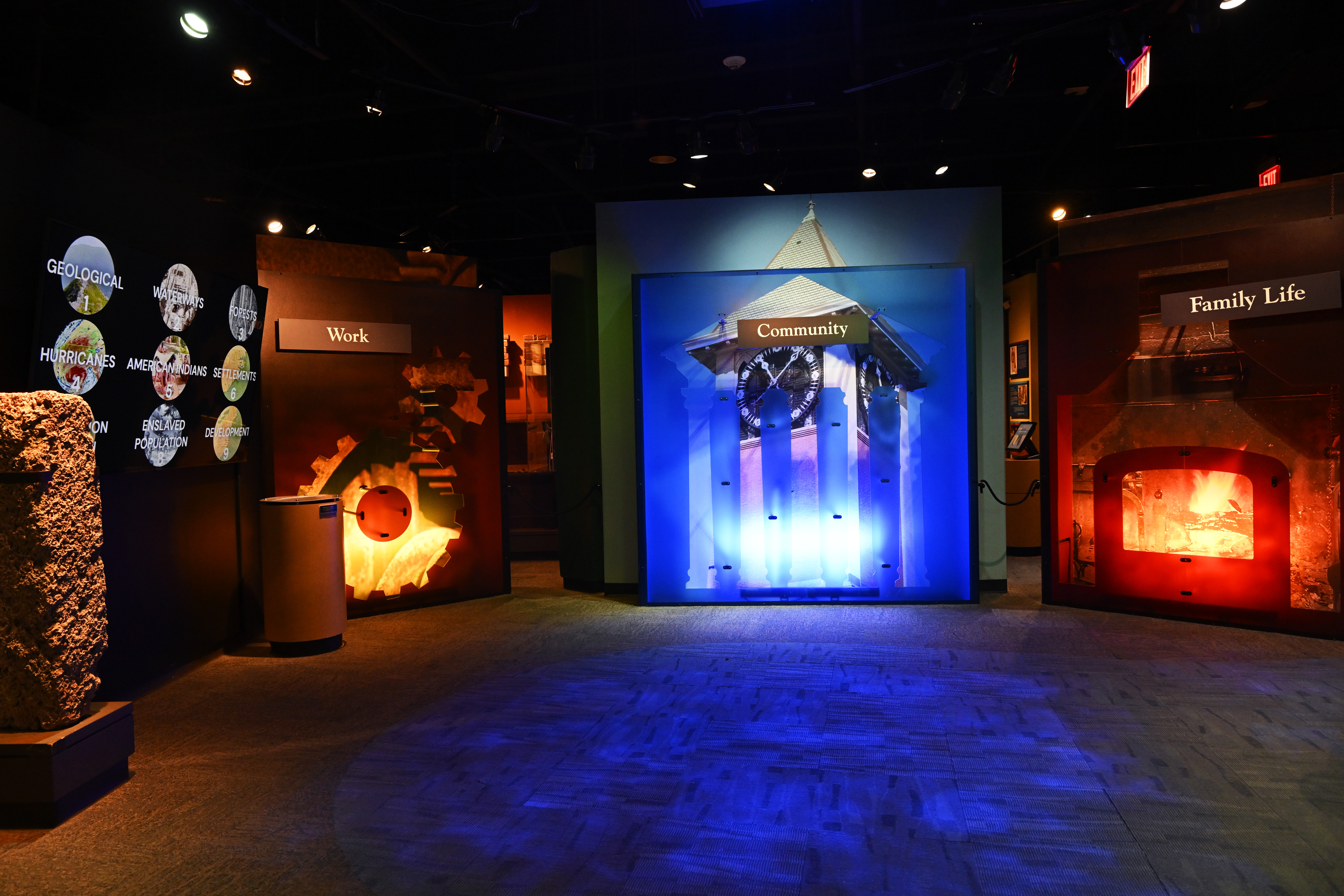 Regional exhibit at Tryon Palace, New Bern, North Carolina