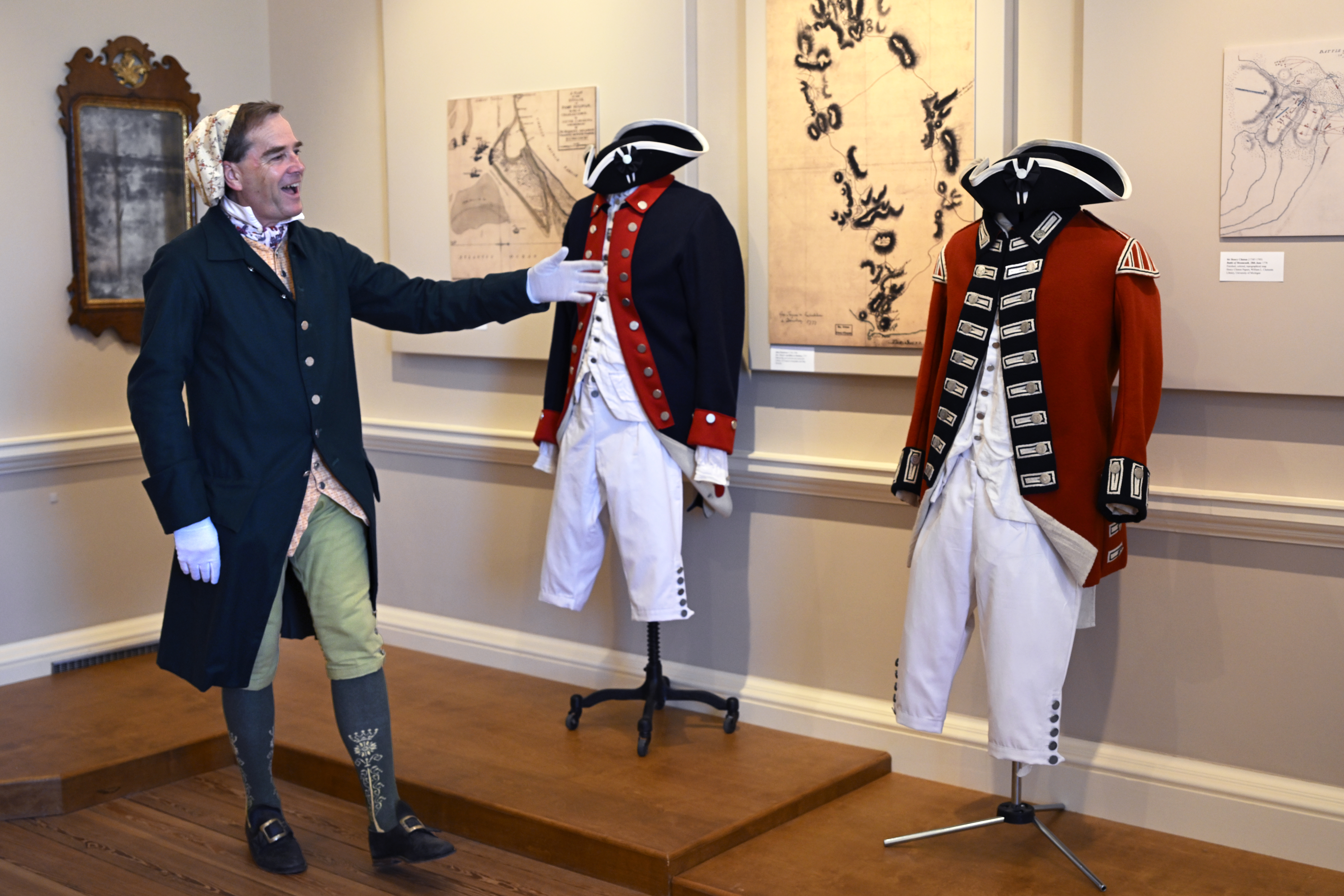 Revolutionary War room at Tryon Palace, New Bern, North Carolina