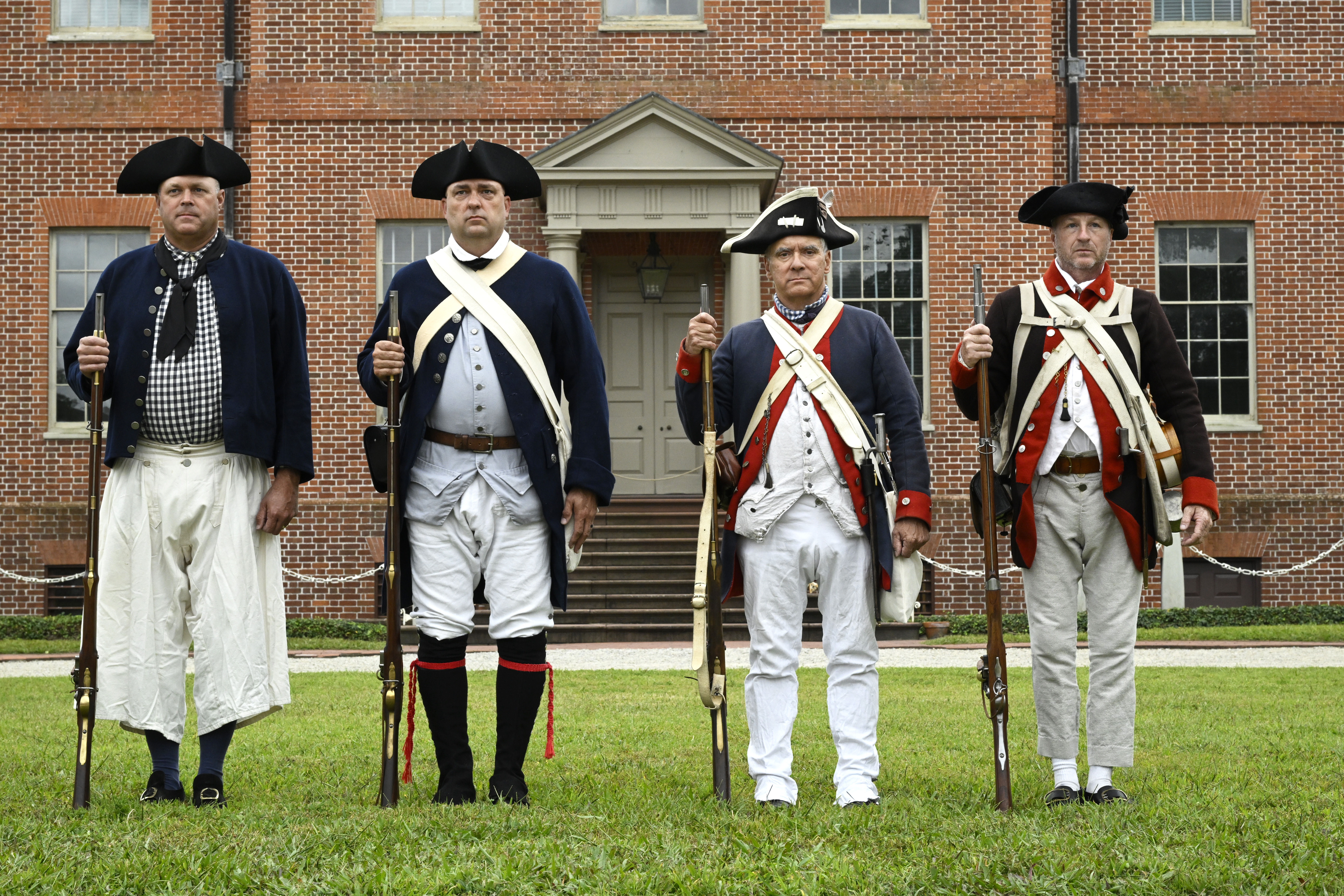 Revolutionary War uniforms on display at Tryon Palace