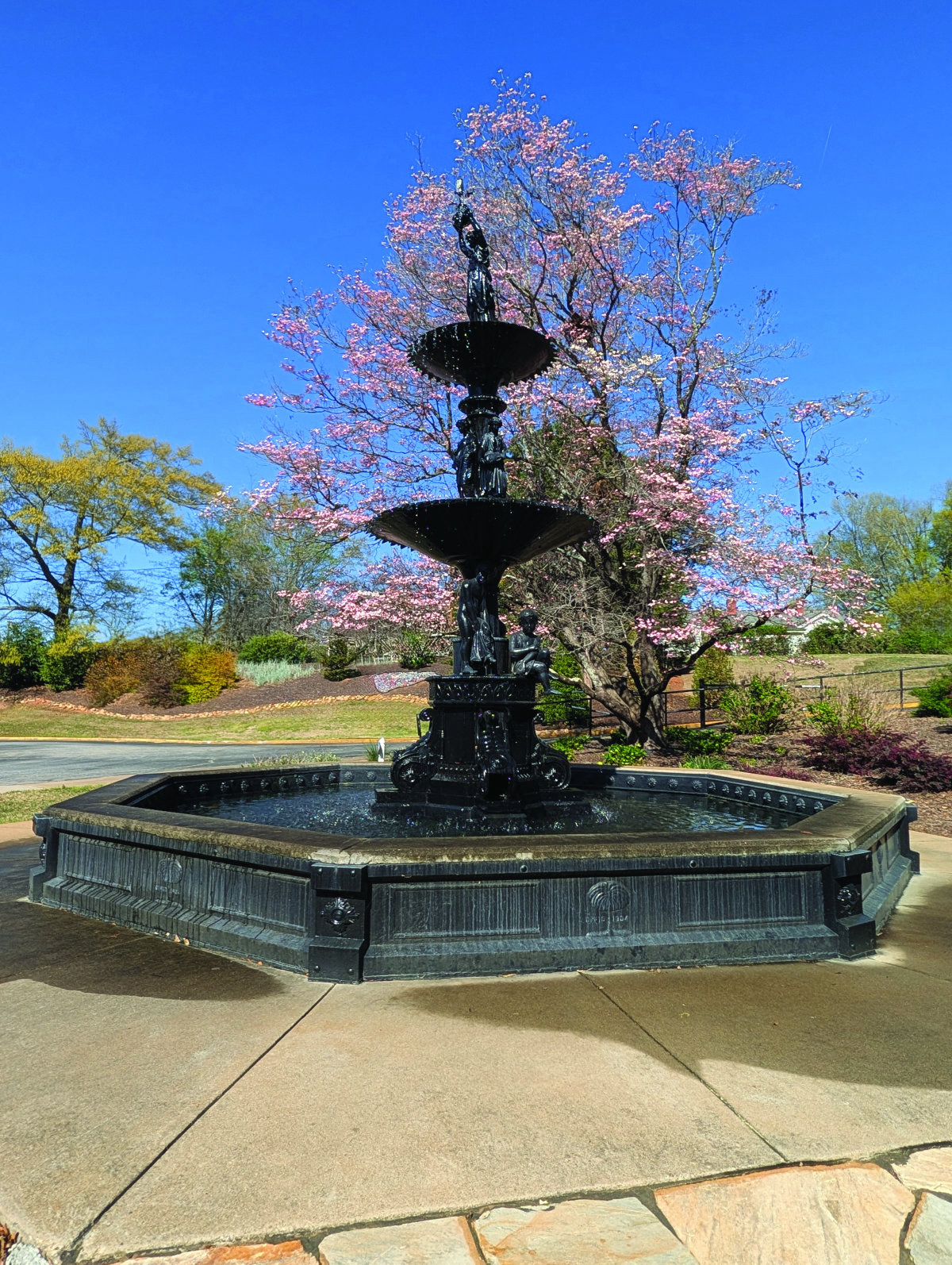 Historic fountain in Anderson, South Carolina