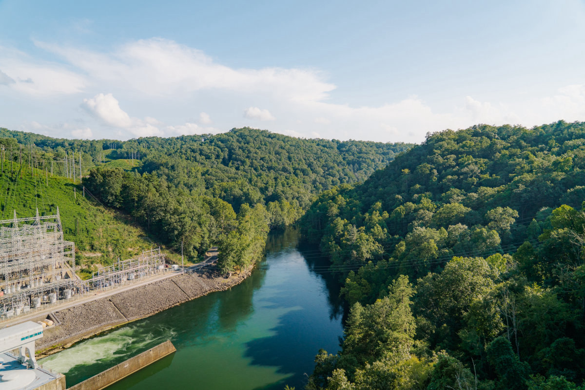 Mountain scenery in Murphy, North Carolina