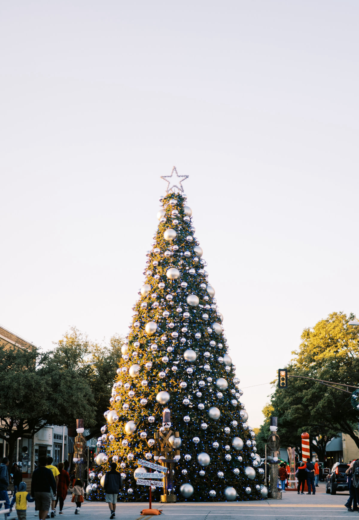 Christmas tree in downtown Corsicana, Texas