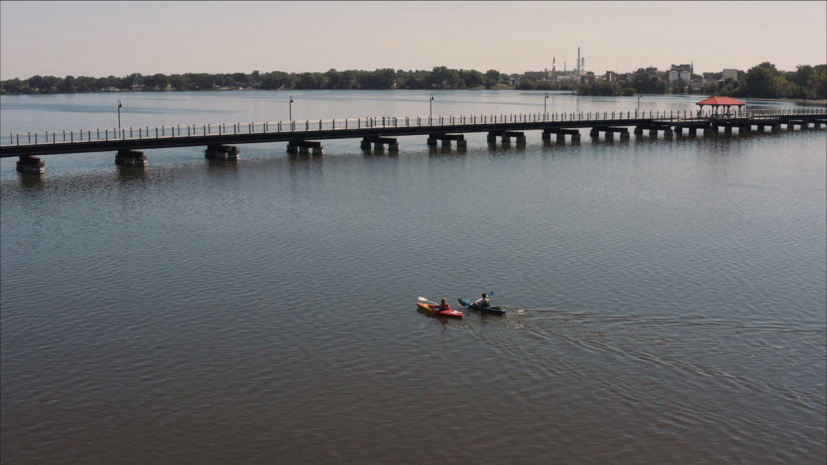 Kayaking By Trestle Trail Cathy Trebatoski