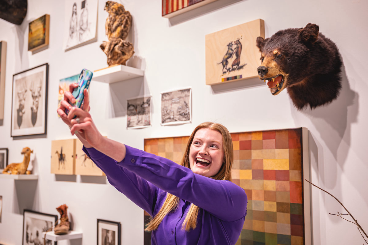 Trout Museum Of Art Selfie Cathy Trebatoski