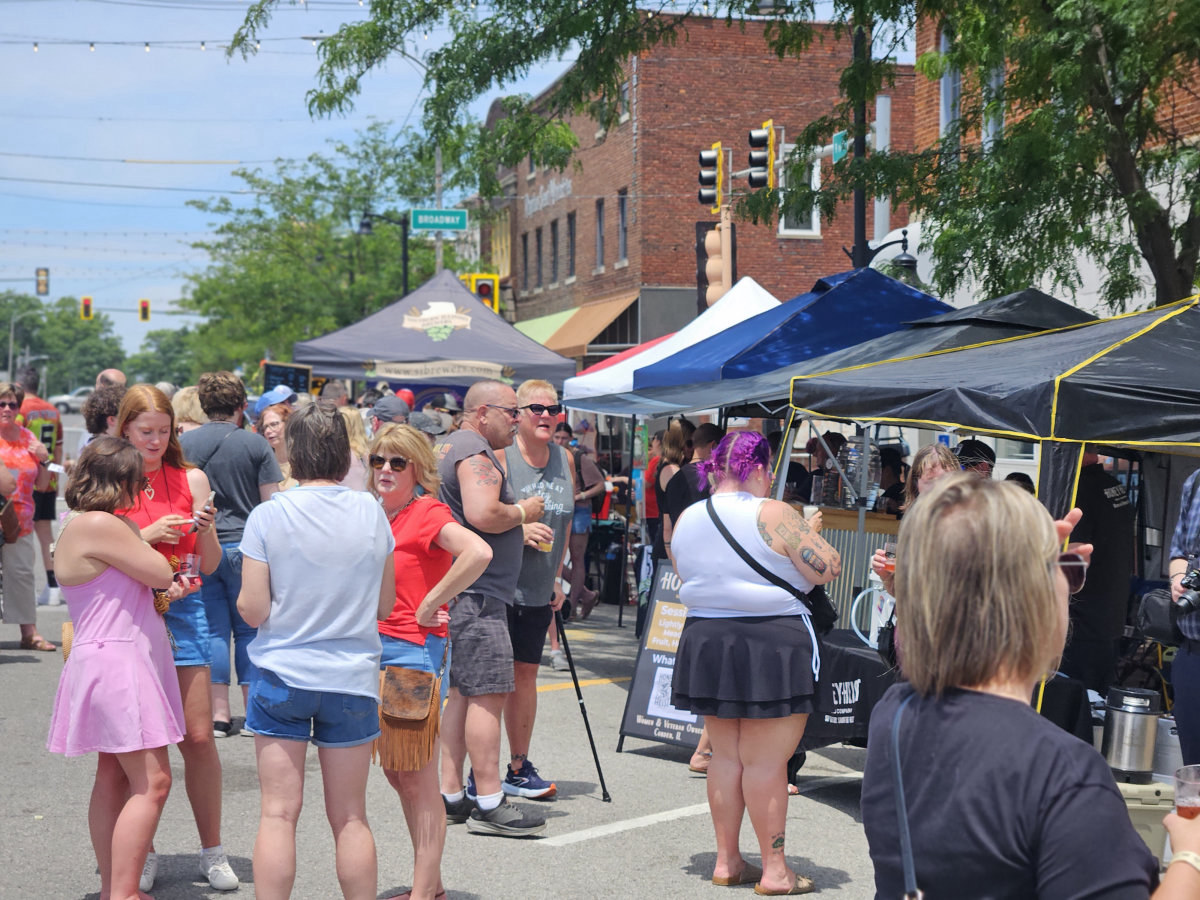 Festival crowd, Mt. Vernon, Illinois
